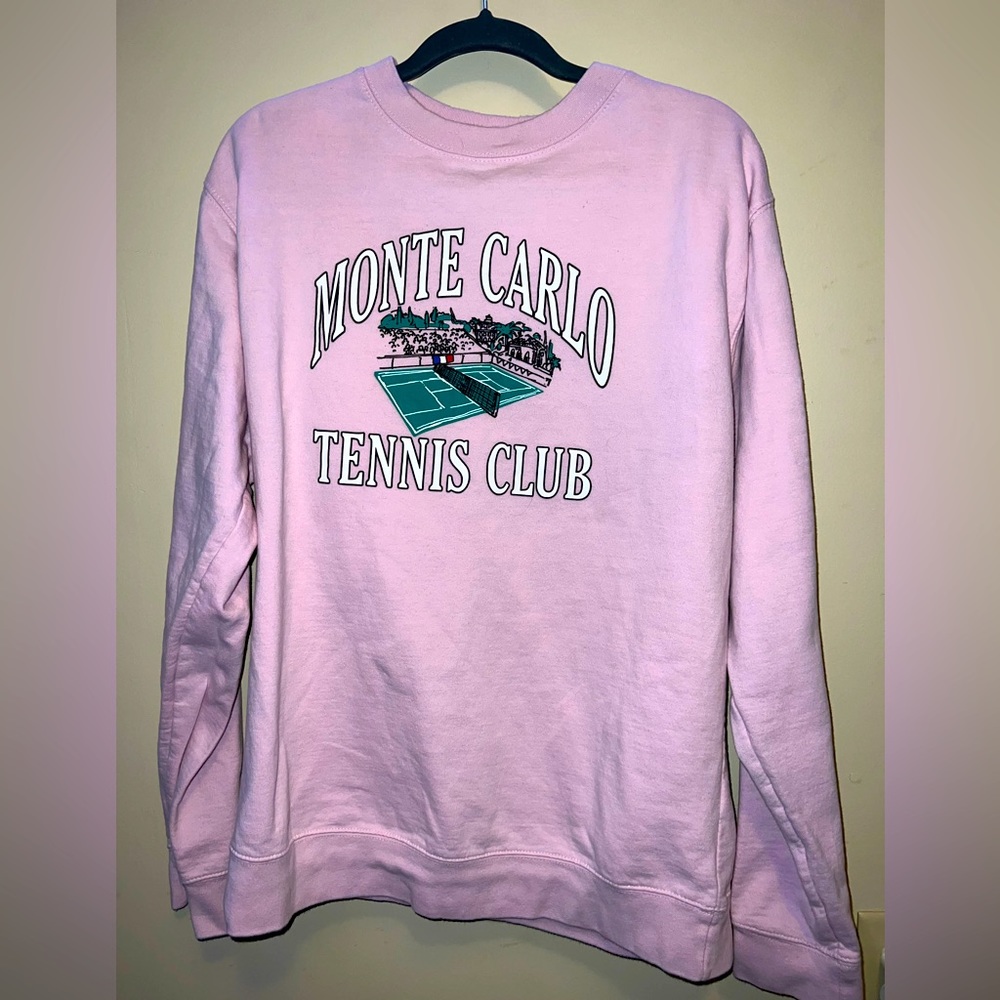 Firstport “Monte Carlo Tennis Club” Crew Neck